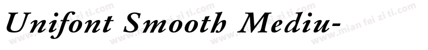 Unifont Smooth Mediu字体转换
